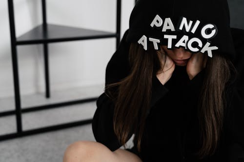 A person wearing a hoodie