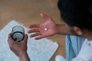 A person taking panic disorder medication.