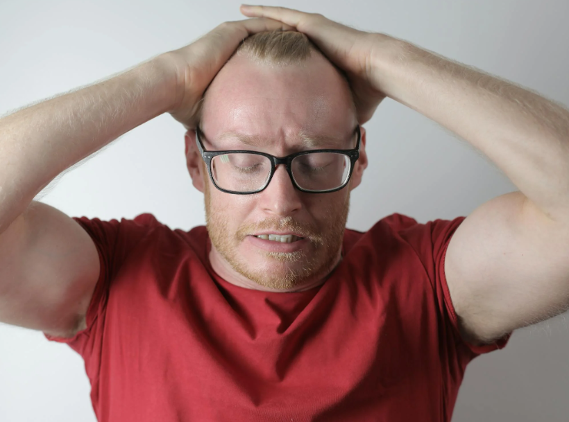 A man with anxiety and mood disorder.