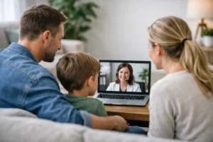 How Telehealth Psychiatry Works for Families
