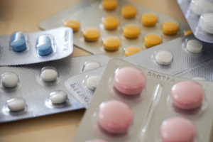 Assorted medication blisters