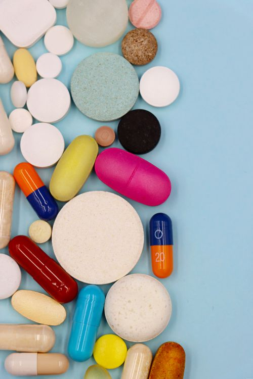 Colorful pills